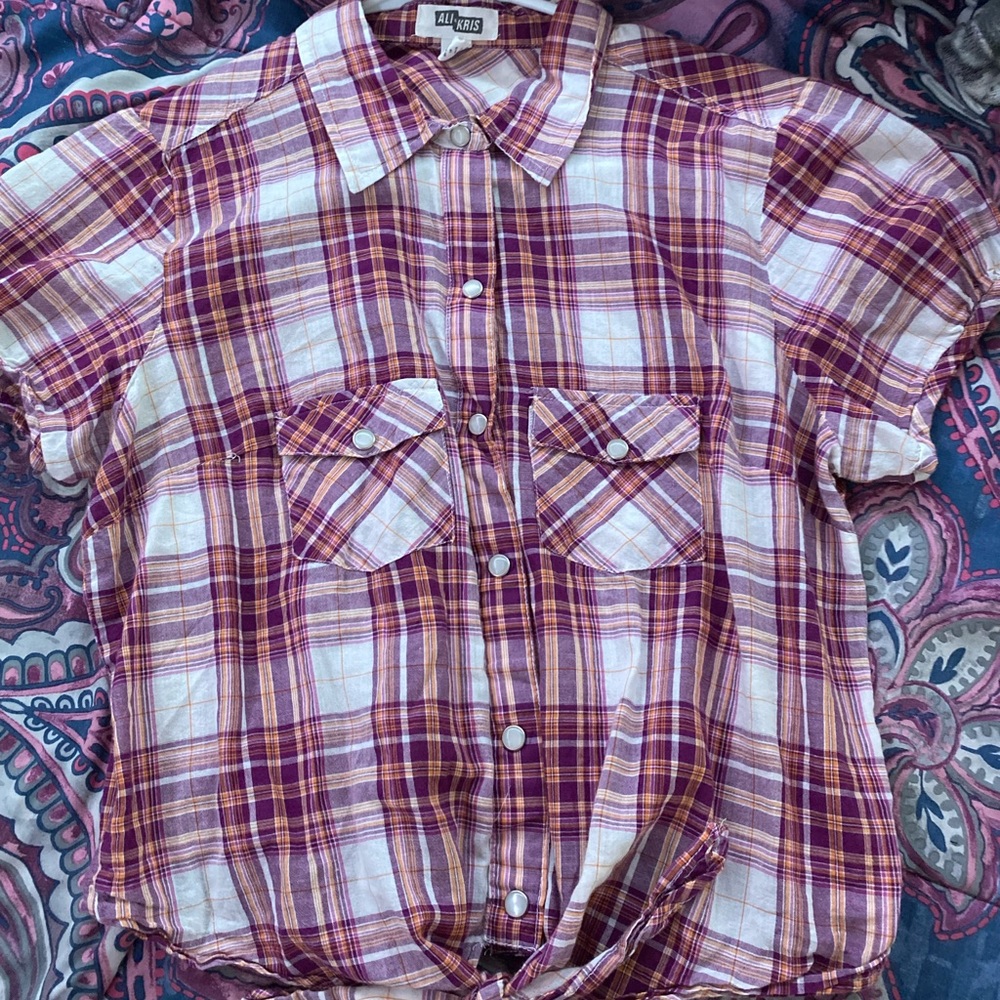 1 flannel and 1 striped shirt!